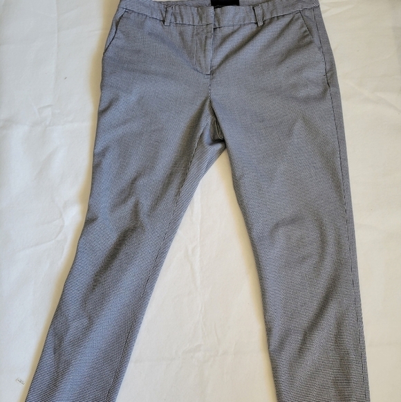 Adrienne Vittadini Womens Houndstooth Pants Size 6 Black White - Picture 7 of 10